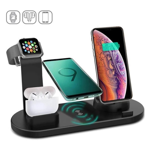 30W 7 in 1 Wireless Charger Stand Pad For iPhone 14 13 12 11 XR Apple Watch Airpods Pro iWatch 8 7 6  Fast Charging Dock Station - Image 7