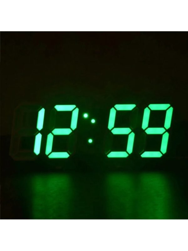 3D LED Digital Clock Luminous Fashion Wall Clock Multifunctional Creative USB Plug In Electronic Clock Home Decoration - Image 8