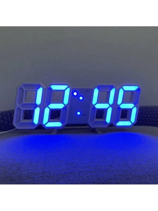 3D LED Digital Clock Luminous Fashion Wall Clock Multifunctional Creative USB Plug In Electronic Clock Home Decoration - Image 9