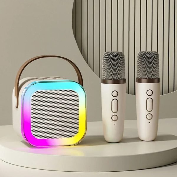 Bluetooth Wireless Portable Speaker Multi-function Karaoke with 1-2 Microphone Music Player Karaoke Machine For Kids Adults Home - Image 2