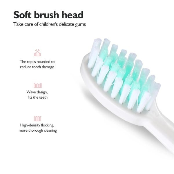 Children Electric Toothbrush With Replace Soft Brush Heads Kids Rechargeable Cartoon Cleaning Teeth Ultrasonic Sonic Toothbrush - Image 4