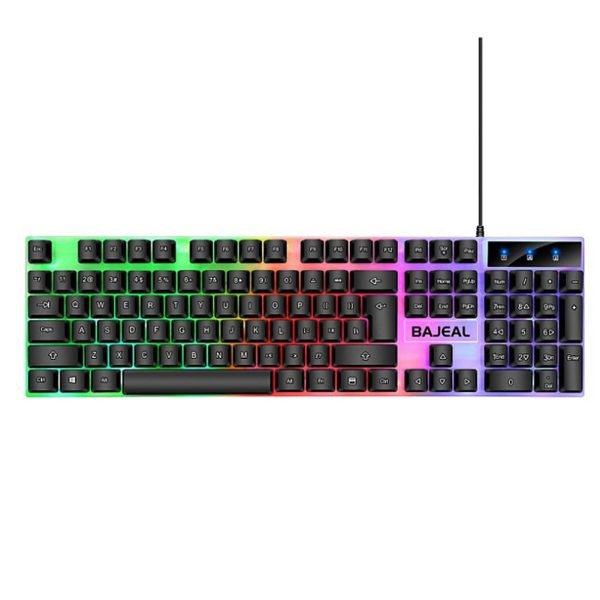 Gaming Keyboard 98 Keys Mechanical Keyboard 1.5m Cable Wired USB Keyboard Seven Color Lights for Computer Laptop for PC Gamer - Image 4