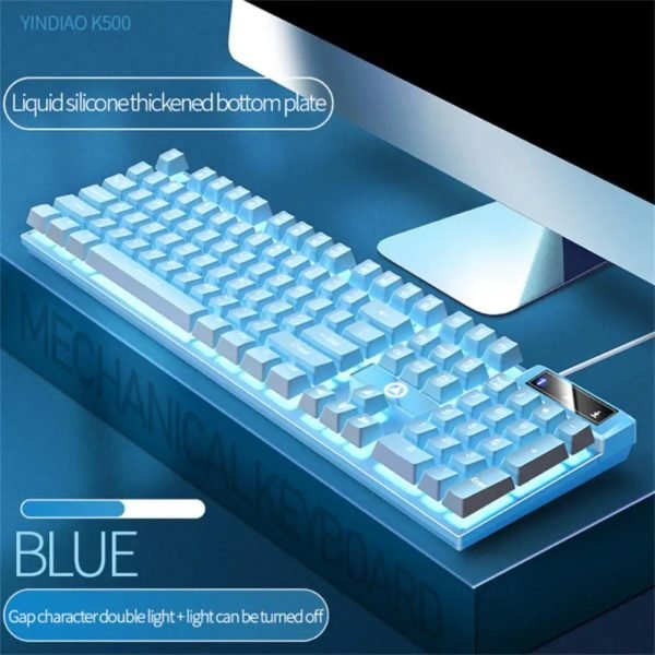 K500 Gaming keyboard 104 Keys Wired Gaming keyboard Backlit Mechanical Desktop Computer Keyboard for Desktop Laptop PC Gamers - Image 8