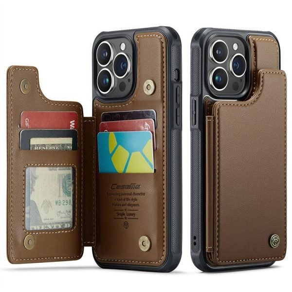 Luxury Leather Wallet Card Phone Case With Purse Flip Stand For iPhone - Image 3