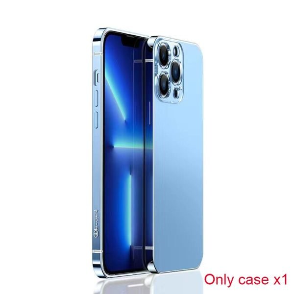 Stainless Steel Frame Frosting Metal Matte Phone Case For iPhone - Image 10