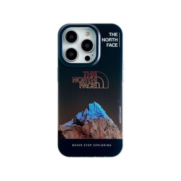 Electroplating Letters Snow Mountain Phone Case For iPhone - Image 7