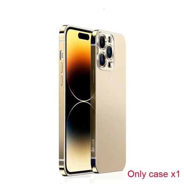 Stainless Steel Frame Frosting Metal Matte Phone Case For iPhone - Image 9