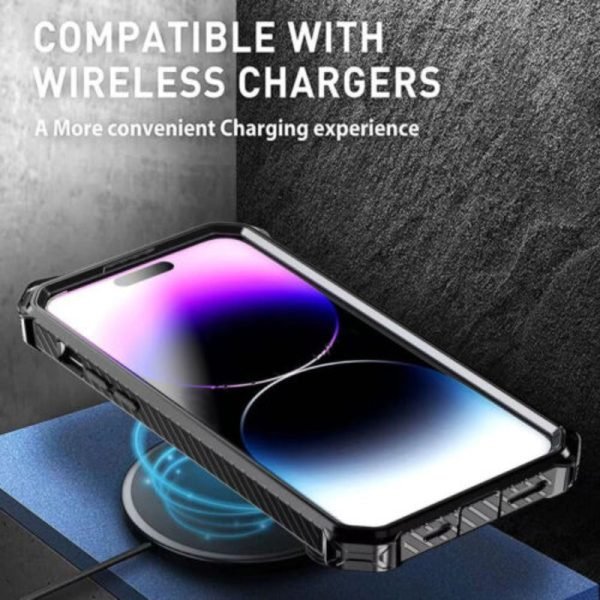 MagSafe Magnetic Shock Absorption Full Body Phone Case With 360° Rotatable Kickstand For iPhone - Image 5